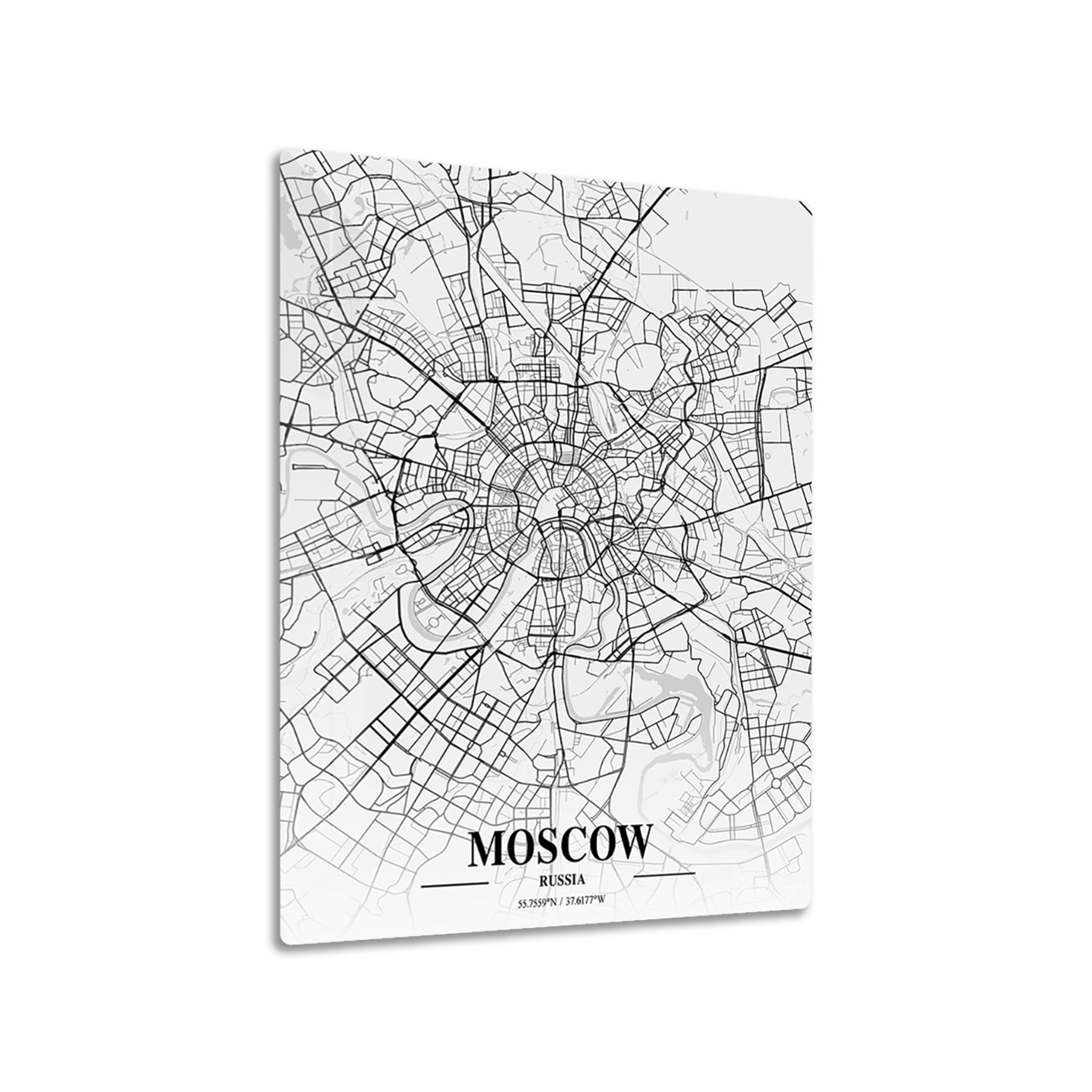 Moscow Russia City Map